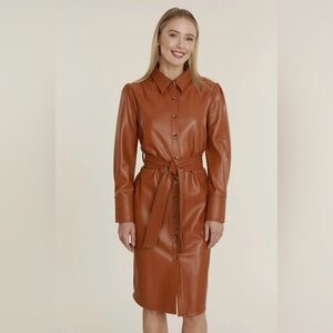 Calvin Klein Women's Brown Leather Jacket